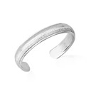 .925 Sterling Silver Woman's Elegant Classic Toe Ring