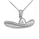 Gold Sombrero Hat Pendant Necklace (Available in Yellow/Rose/White Gold) Gold Sombrero Hat Pendant Necklace (Available in Yellow/Rose/White Gold)