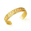 Gold Woman's Flower Power Toe Ring