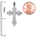 Sterling Silver Eastern Orthodox ICXC Cross Pendant Necklace