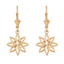 Polished Daisy Earrings(Available in Yellow/Rose/White Gold)