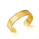 Gold Woman's Dolphin Motif Toe Ring