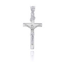 Sterling Silver Jesus Crucifix Cross Pendant