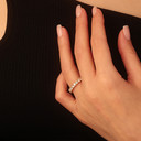 Gold 4.5 Carat Cubic Zirconia Eternity Band Ring (Available in Yellow Gold, Rose Gold, White Gold)