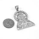 Sterling Silver Sacred Heart Of Jesus Pendant