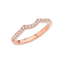 Rose Gold Diamond Engagement/Proposal Solitaire Band