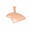 Gold Shark Fin Pendant Necklace(Available In Yellow/Rose/White Gold)