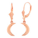 Gold Crescent Moon Earring Set(Available in Yellow/Rose/White Gold)