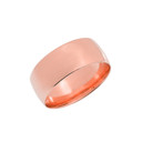 Rose Gold 8mm Comfort Fit Classic Wedding Band