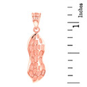 Rose Gold Peanut Pendant Necklace