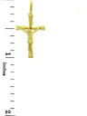 Gold Crucifix Pendant (Available in Yellow/White/ Gold)