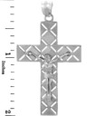 White Gold Crucifix Pendant - The Power Crucifix