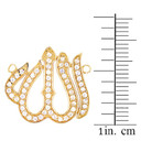 14k Yellow Gold Diamond Studded Allah Necklace