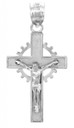 Sterling Silver Crucifix Pendant - The Crown Crucifix