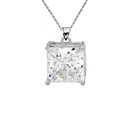 Gold Elegant Princess Cut Necklace(Available in Yellow/Rose/White Gold)