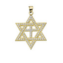 Yellow Gold Judaeo-Christian Pendant Necklace