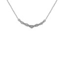 White Gold XOXO Diamond Necklace