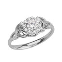 White Gold Diamond Engagement/Promise Ring