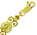 Yellow Gold Bracelet - The Fancy Heart Bracelet