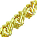 Yellow Gold Bracelet - The Criss-Cross Bracelet