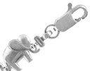 White Gold Bracelet - Elephant March Bracelet