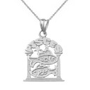 Sterling Silver Zodiac Pisces Pendant Necklace