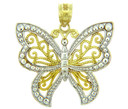 White Gold  Butterfly Two Tone