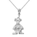 Sterling Silver Auguste Clown Pendant Necklace