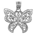 Silver Butterfly Charm