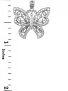 Silver The  Butterfly Charm