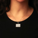 Silver The Last Supper Jesus Pendant Necklace