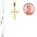 Dainty Greek Orthodox Cross in Yellow Gold