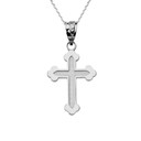 Dainty Greek Orthodox Cross in Sterling Silver