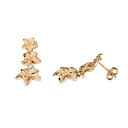 Elegant Hawaiian Plumeria Flower Earrings (Available in Yellow/Rose/White Gold)