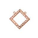 Chic Diamond Shape Necklace in 14K Rose Gold