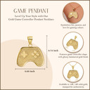 Gold Game Control Pendant Necklace (Available In Yellow/Rose/White Gold)
