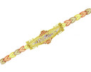 Tri-Color Gold Bracelet - The Fancy 15 Anos Diamond Cut Bracelet