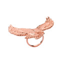 Soaring Eagle Statement Ring in Rose Gold