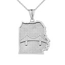 San Francisco Golden Gate Bridge Pendant Necklace in Sterling Silver