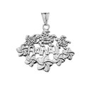 Aloha State Hawaii Pendant Necklace in Sterling Silver