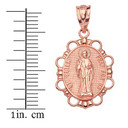 Saint Peter Pendant Necklace in Solid Gold (Yellow/Rose/Gold)