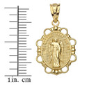 Saint Gabriel Pendant Necklace in Solid Gold (Yellow/Rose/White)