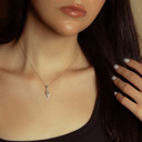 Sterling Silver ichthus (ichthys) Greek Jesus Fish Pendant Necklace