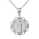 Round Saint Peter Pendant Necklace in Gold (Yellow/Rose/White)