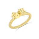 Dice Rope Ring in Gold (Available in Yellow/Rose/White Gold)