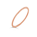 Rose Gold Twisted Rope Stackable Ring