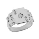 Royal Flush Diamond Ring in Sterling Silver