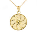 Gold Armenian Eternity Pendant Necklace S/M (Available Yellow/White/Rose Gold)