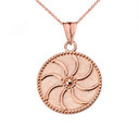 Gold Armenian Eternity Pendant Necklace S/M (Available Yellow/White/Rose Gold)