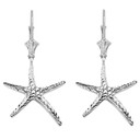 Diamond Cut Starfish Earrings(Available in Yellow/Rose/White Gold)